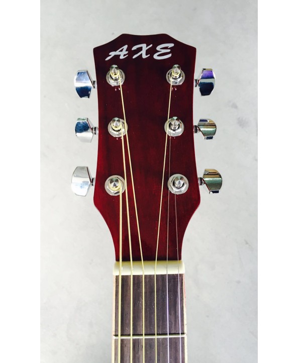 AXE ACOUSTIC GUITAR RED W/CUTAWAY
